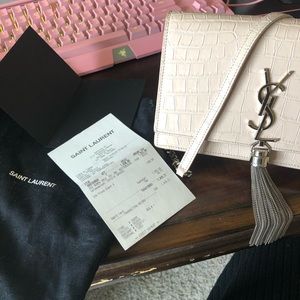 Ysl Saint Laurent Kate chain wallet
